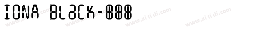 IONA Black字体转换